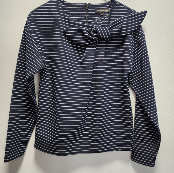Banana Republic Navy Striped Top S - Picture 1 of 5